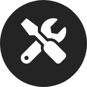 Icon of a spanner and a screwdriver