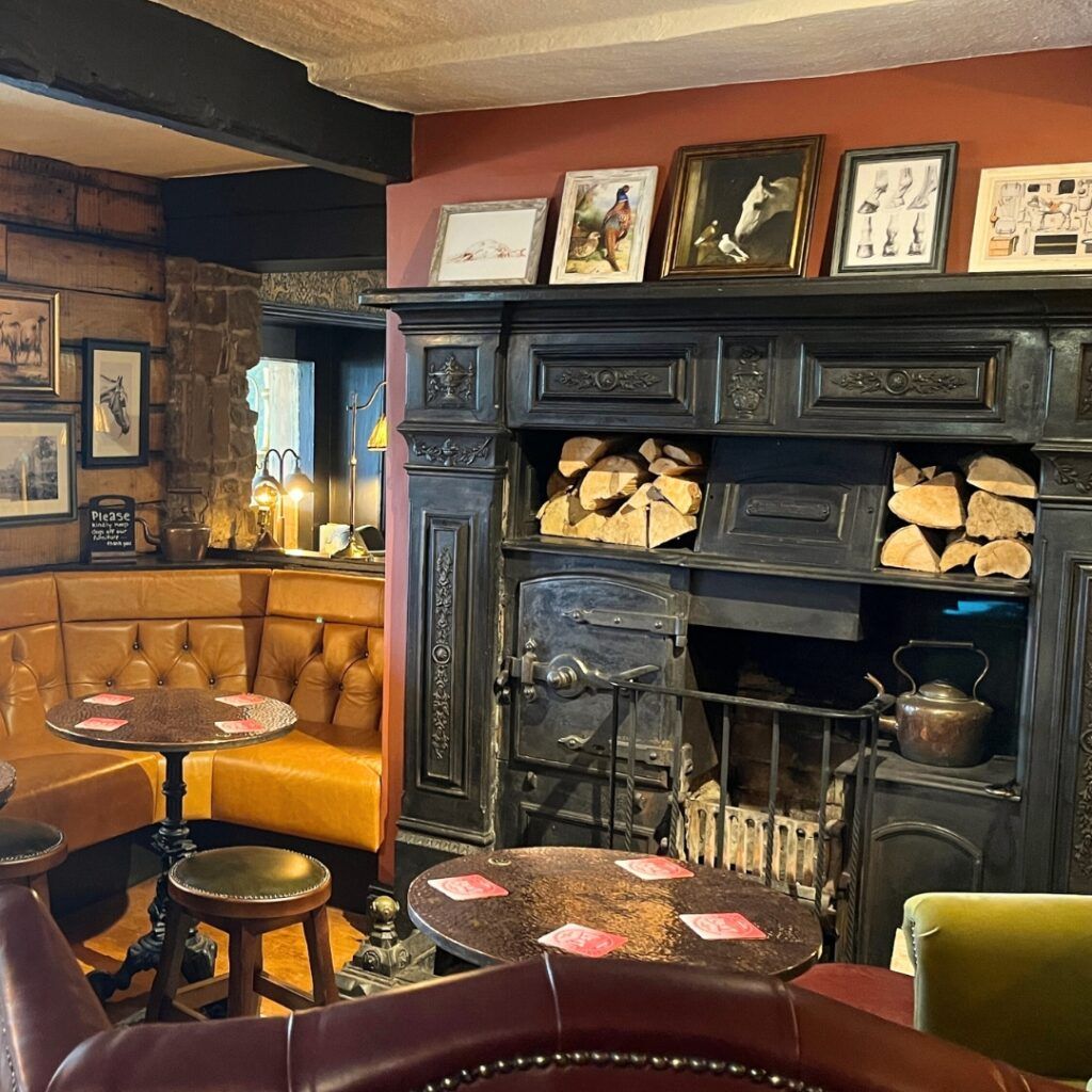 JW Lees Pack Horse real open fire